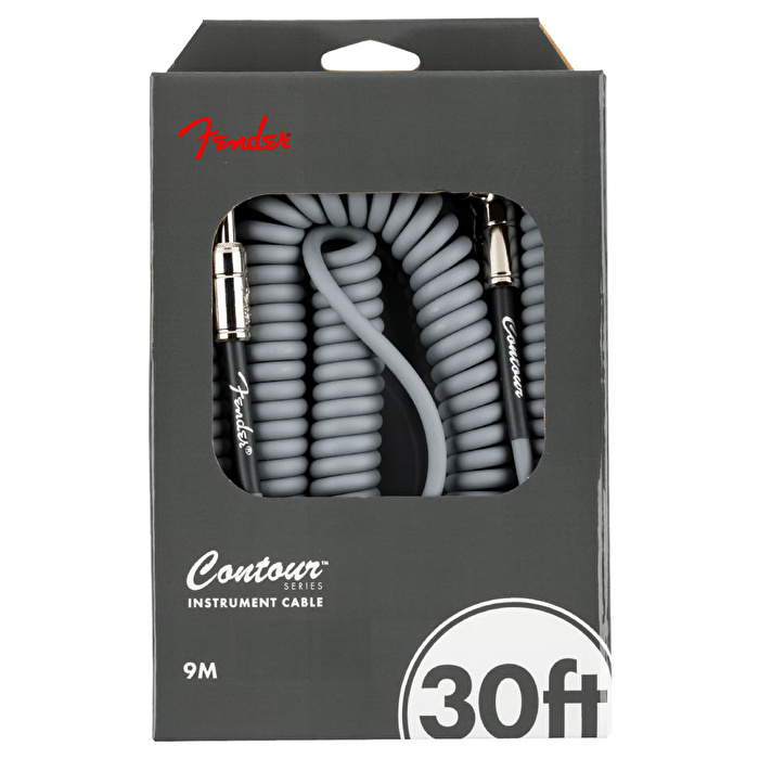 Fender Contour Serisi Coil 9 Metre Gri Enstrüman Kablosu